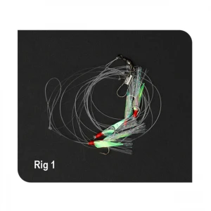 Carlige Montate DAM 1 Herring No.10 UV 145cm/10cm 0.30/0.25mm nr10