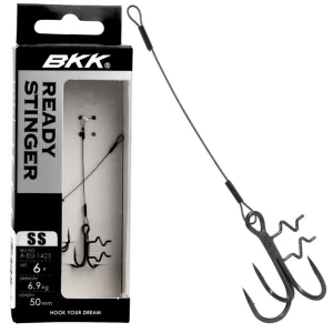 Montrura BKK Spear Stinger 7x7 Wire Zander Ready Stinger Rig, 6cm, 0.36mm, Nr.8, 7kg, 2buc/pac