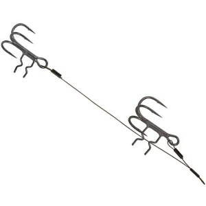 Montura FOX RAGE Strike Point Double Stingers, 10cm/5cm, 26lb/12kg, Size 4&6, 2buc/pac