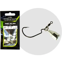 Montura Offset WIZARD Fine Jig Rig Greutate Bullet 6g, Nr.4, 2buc/pac