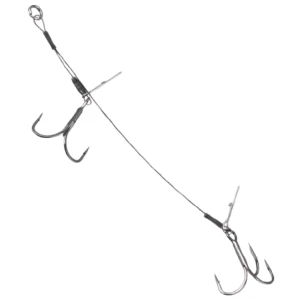 Montura SAVAGE GEAR Carbon Double Stinger, 23kg, Nr.3/0, 15cm, 2buc/pac