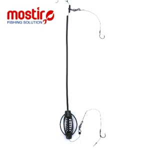 Montura Mostiro Bomba Vopsita cu Tija Arc, Fir Textil, 2 Carlige Nr.2