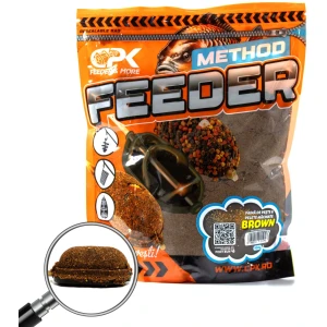 Groundbait CPK Method Feeder Faina De Peste Si Pelete Macinate, Brown, 900g