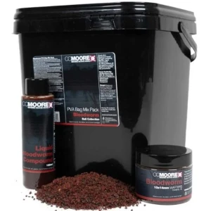 Nada CC MOORE PVA Bag Mix Pack, Bloodworm, 2kg