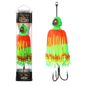 Teaser NEVIS Bullet Head, 100g, Portocaliu-Verde-Galben, 1buc/pac