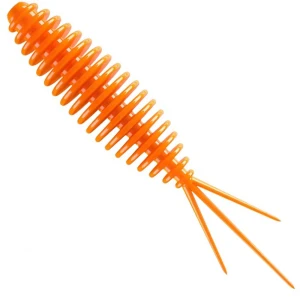 Grub LIBRA LURES Turbo Worm Mini, 35mm, 0.34g, Hot Orange, 15buc/pac