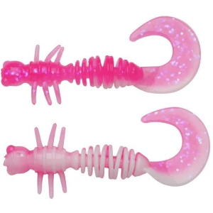 Larva BERKLEY PowerBait Power Curly, Pink / White, 4cm, 12buc/pac Larva BERKLEY PowerBait Power Curly, Pink / White, 4cm, 12buc/pac