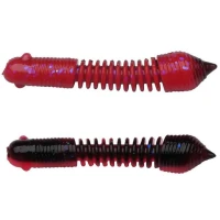 Larva BERKLEY PowerBait Power Pillar, Salmon Egg Red / Black, 4cm, 12buc/pac