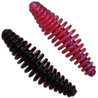 Larve Berkley Power Bait Pupa, Salmon Egg Red Black, 4.5cm, 10buc/cutie