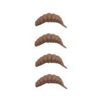 Naluca FISHUP Ozi Cheese, 104 Coffee Milk, 3cm, 10buc/pac