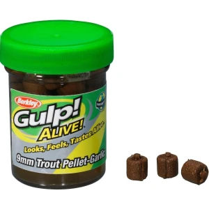 Pelete Berkley Gulp Alive Trout Pellets, Natural, Usturoi, 9mm 