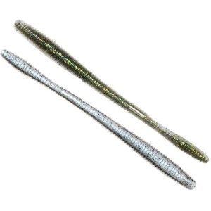 Vierme LIVE TARGET Straight Worm, Green / Pearl, 14cm, 14g, 10buc/pac Vierme LIVE TARGET Straight Worm, Green / Pearl, 14cm, 14g, 10buc/pac
