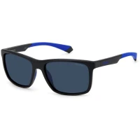 Ochelari De Soare Polaroid PLD 7043/S 0VK/C3, 57mm, Matt Black Blue