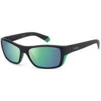 Ochelari De Soare Polaroid PLD 7046/S 7ZJ, 63mm, Black Green