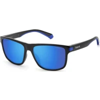 Ochelari de Soare POLAROID PLD 2123/S D51/5X, 57mm, Negru-Albastru