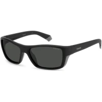 Ochelarii de Soare POLAROID PLD 7046/S 08A/M9, Rectangular, 57mm, Black-Grey