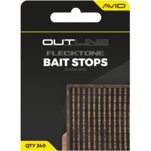 Opritoare AVID Outline Fleck Tone Bait Stops, 240buc/pac