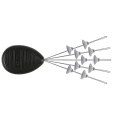 Opritoare FOX Edges Bait Bungs, Clear, 10buc/pac