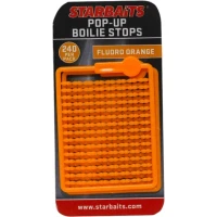 Opritoare Starbaits Bait Stopper Pop Up Fluo, Portocaliu, 240buc/pac