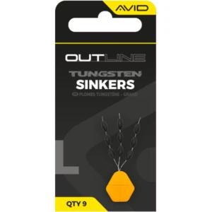 Opritoare Tungsten AVID Outline Tungsten Sinkers, Large, 9buc/pac Opritoare Tungsten AVID Outline Tungsten Sinkers, Large, 9buc/pac