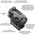 LUNETA BUSHNELL RED DOT SIGHT TRS 125 1X22 BLACK