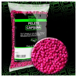 Pelete MG Special Carp Capsuna 4mm 500gr Pelete MG Special Carp Capsuna 4mm 500gr