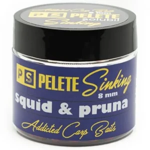 Pelete Solubile Addicted Carp Baits Sinking Dumbell, Squid & Pruna, 8mm 