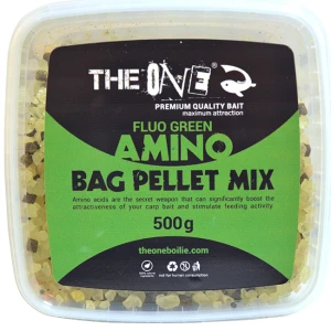 Pelete THE ONE Bag Pellet Mix Amino, Fluo Green, 500g