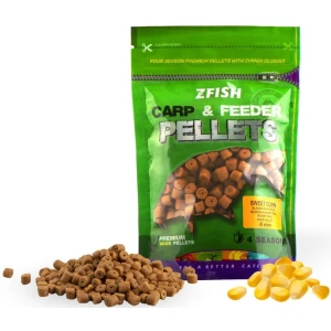 Pelete Zfish Carp & Feeder Hook Pellets, Sweet Corn, 8mm, 200g Pelete Zfish Carp & Feeder Hook Pellets, Sweet Corn, 8mm, 200g