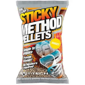 Micro Pelete BAIT TECH Sticky Method Pellets Sweet, 700g Micro Pelete BAIT TECH Sticky Method Pellets Sweet, 700g