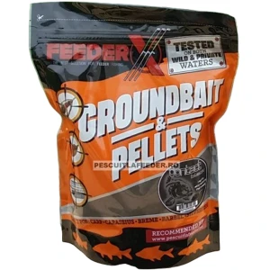 Mix Groundbait & Micropelete Feeder X Contact Black 800g Mix Groundbait & Micropelete Feeder X Contact Black 800g