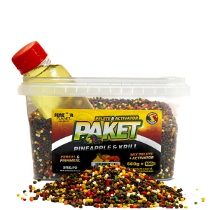 Paket Mix SENZOR Pelete Feeder 2mm, 660g + Activator Pineapple & Krill 100ml
