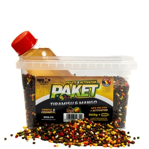 Paket Mix SENZOR Pelete Feeder 2mm, 660g + Activator Tiramisu & Mango 100ml