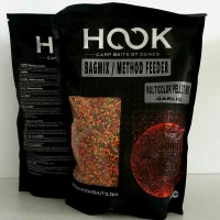Pelete Hookbaits Pellet Mix Multicolor, Garlic, 2mm, 1kg