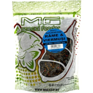 Pelete MG Method Feeder Apa Rece, Rame Viermusi, 2mm, 500g