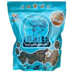 Pelete iBaits DUO Fish Carp, 2-3mm, 800g
