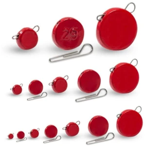 Plumbi Cheburashka Plat Orange Cu Agrafa Detasabila, Rosu, 18g, 5buc/plic Plumbi Cheburashka Plat Orange Cu Agrafa Detasabila, Rosu, 18g, 5buc/plic