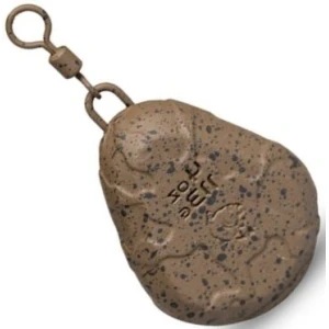 Plumb NASH Flat Pear Swivel Lead, 4oz-113g, 2buc/pac Plumb NASH Flat Pear Swivel Lead, 4oz-113g, 2buc/pac