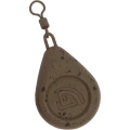 Plumb Trakker Flat Pear Swivel Lead, 141.75g / 5.0oz  Plumb Trakker Flat Pear Swivel Lead, 141.75g / 5.0oz
