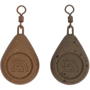 Plumb Trakker Flat Pear Swivel Lead, 56.70g / 2.0oz  Plumb Trakker Flat Pear Swivel Lead, 56.70g / 2.0oz