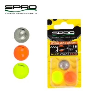 SPRO SPIRAL WEIGHT 5 GR ASSORT 3 PCS SPRO SPIRAL WEIGHT 5 GR ASSORT 3 PCS