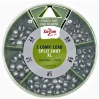 Set Plumbi Carp Zoom 5 Compartimente Lead Split Shot Xl, 120g