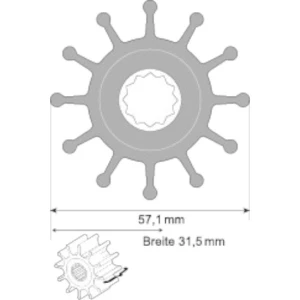 Impeller din Neopren SPX FLOW 4568-0001