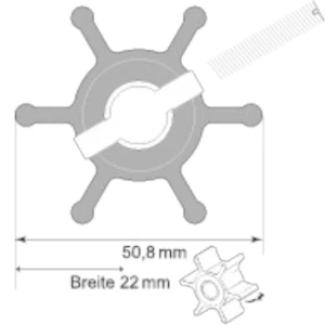 Impeller din Nitril SPX FLOW 09-810B-9 JP