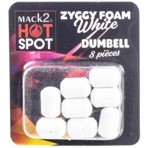Dumbell MACK2 Ziggy Foam Dumbell Two Tone, Alb, 12mm, 8buc/pac