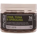 Pop Up AVID Pop-Ups, Crab Tuna & Spirulina, 14mm, 50g