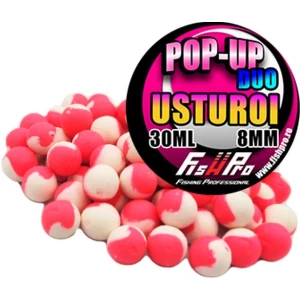 Pop-Up FISH PRO Duo, Pink White, Usturoi, 8mm, 65buc