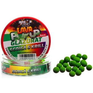 Pop Up SENZOR Lava Glazurat, Scoica Krill, 8mm, 30g
