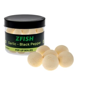 Pop Up Zfish Floating Boilies, Garlic & Black Pepper, 16mm, 50g Pop Up Zfish Floating Boilies, Garlic & Black Pepper, 16mm, 50g
