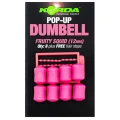 Pelete Artificiale KORDA Pop Up Dumbell, Banoffee, White, 12mm, 8buc/pac Pelete Artificiale KORDA Pop Up Dumbell, Banoffee, White, 12mm, 8buc/pac